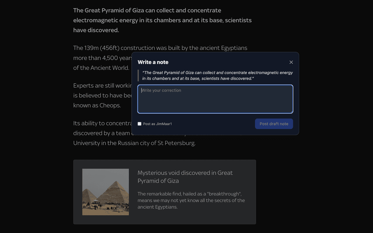Common Notes screenshot